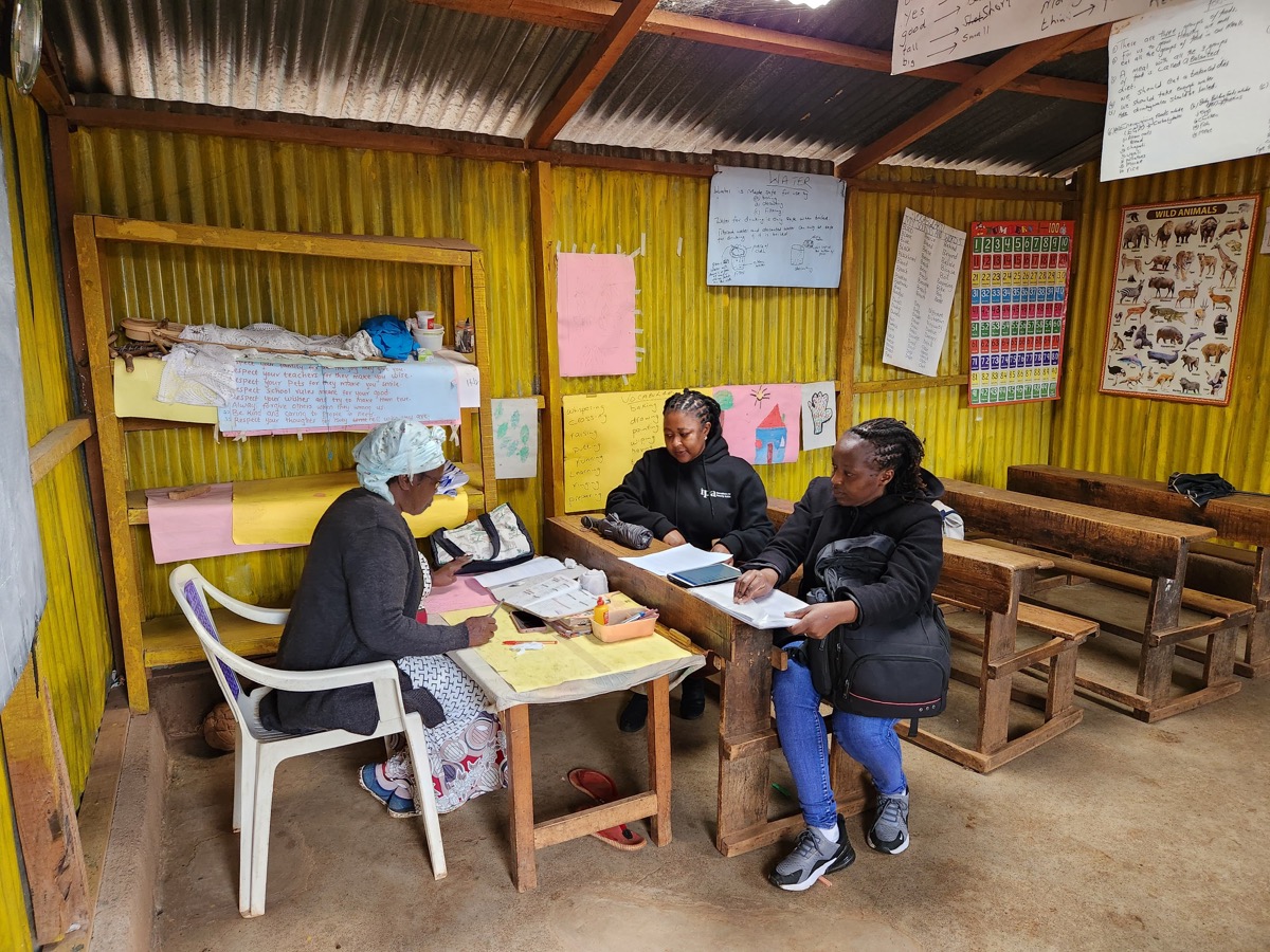 Enumerators in a Kidogo classroom